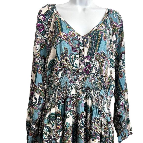 NWT Kate and Sam Paisley dress size XL - Picture 4 of 9